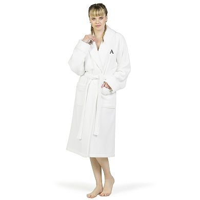 Linum Home Textiles Turkish Cotton Personalized Waffle Terry Bathrobe