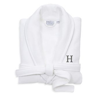 Linum Home Textiles Turkish Cotton Personalized Waffle Terry Bathrobe