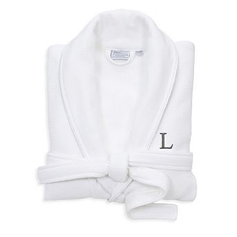 Linum Home Textiles Turkish Cotton Personalized Waffle Terry Bathrobe