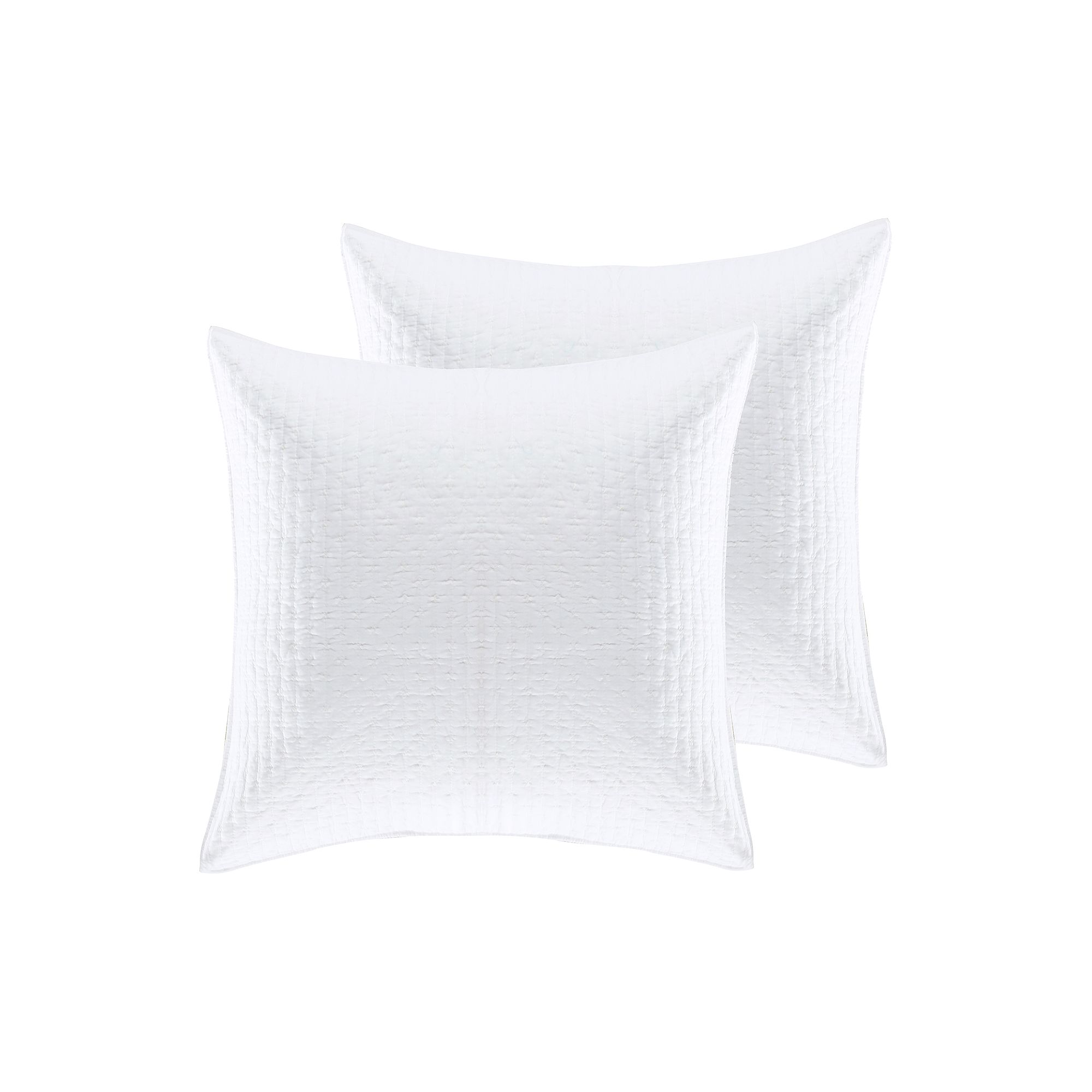 Levtex Home Cross Stitch Euro Sham, White