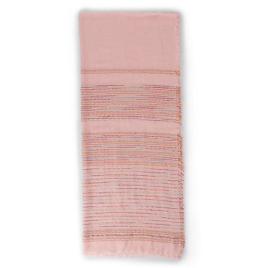 Women's LC Lauren Conrad Multicolored Stripe Oblong Scarf