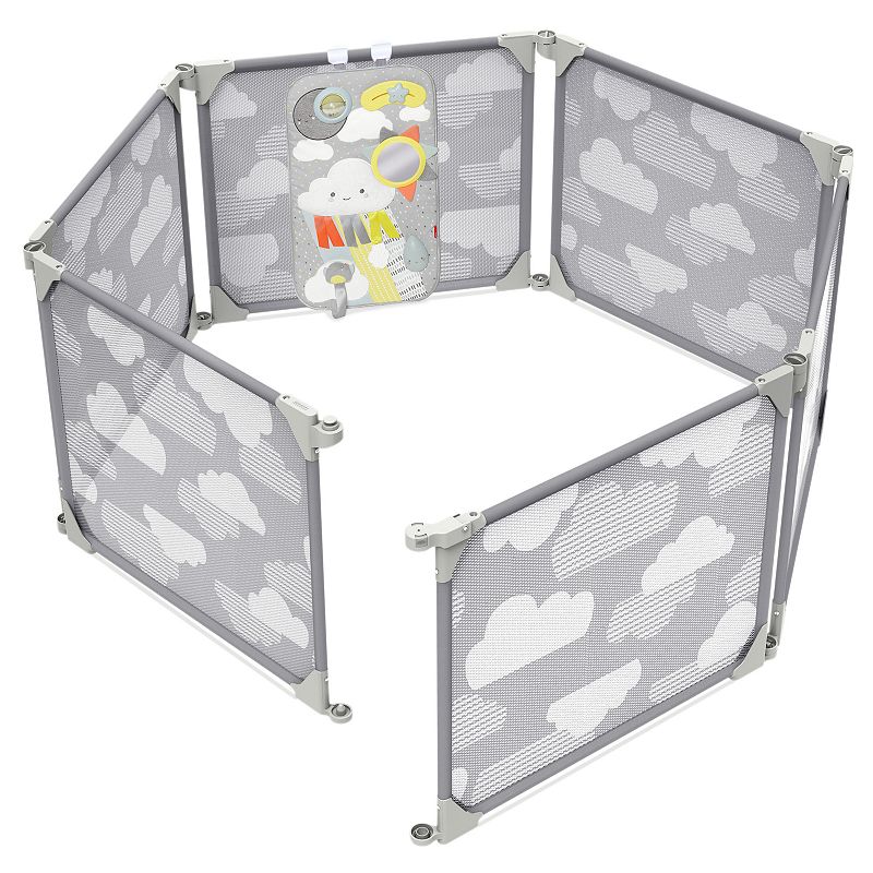 Skip Hop Play Enclosure Expandable Baby Playpen - Gray