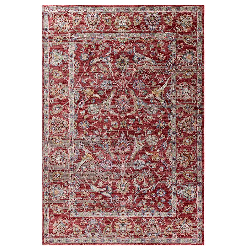 KAS Rugs Ashton Elegance Traditional Rug, Red, 8X11 Ft