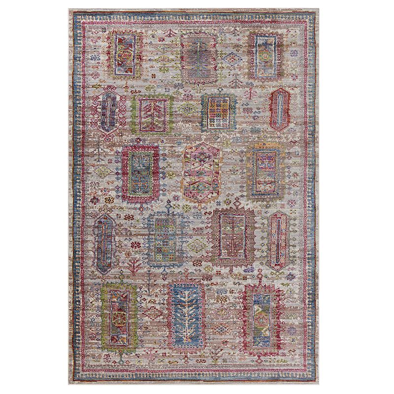 KAS Rugs Ashton Verona Geometric Rug, Grey, 3.5X5.5 Ft