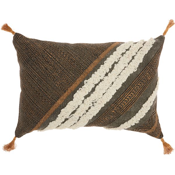 Mina Victory Metallic Boho Throw Pillow