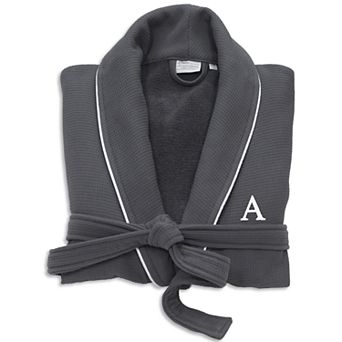 Linum Home Textiles Turkish Cotton Personalized Waffle Terry Bathrobe