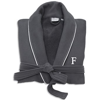 Linum Home Textiles Turkish Cotton Personalized Waffle Terry Bathrobe