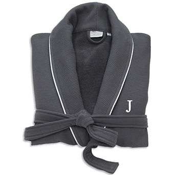 Linum Home Textiles Turkish Cotton Personalized Waffle Terry Bathrobe