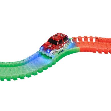 World Tech Toys Piece Glow Track with LED Light Car Set