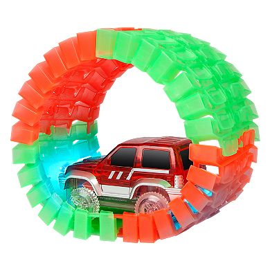 World Tech Toys Piece Glow Track with LED Light Car Set