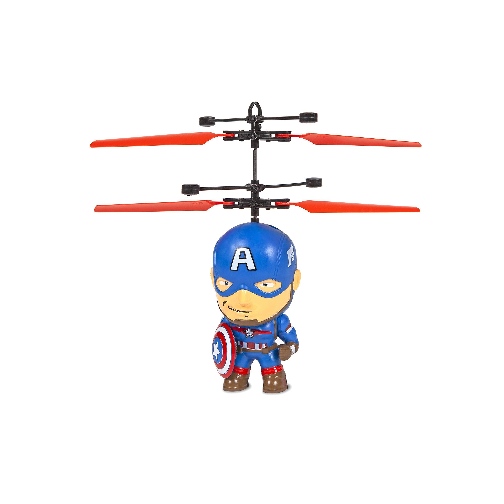 World Tech Toys Marvel Captain America Flying Figure Helicopter, Multi