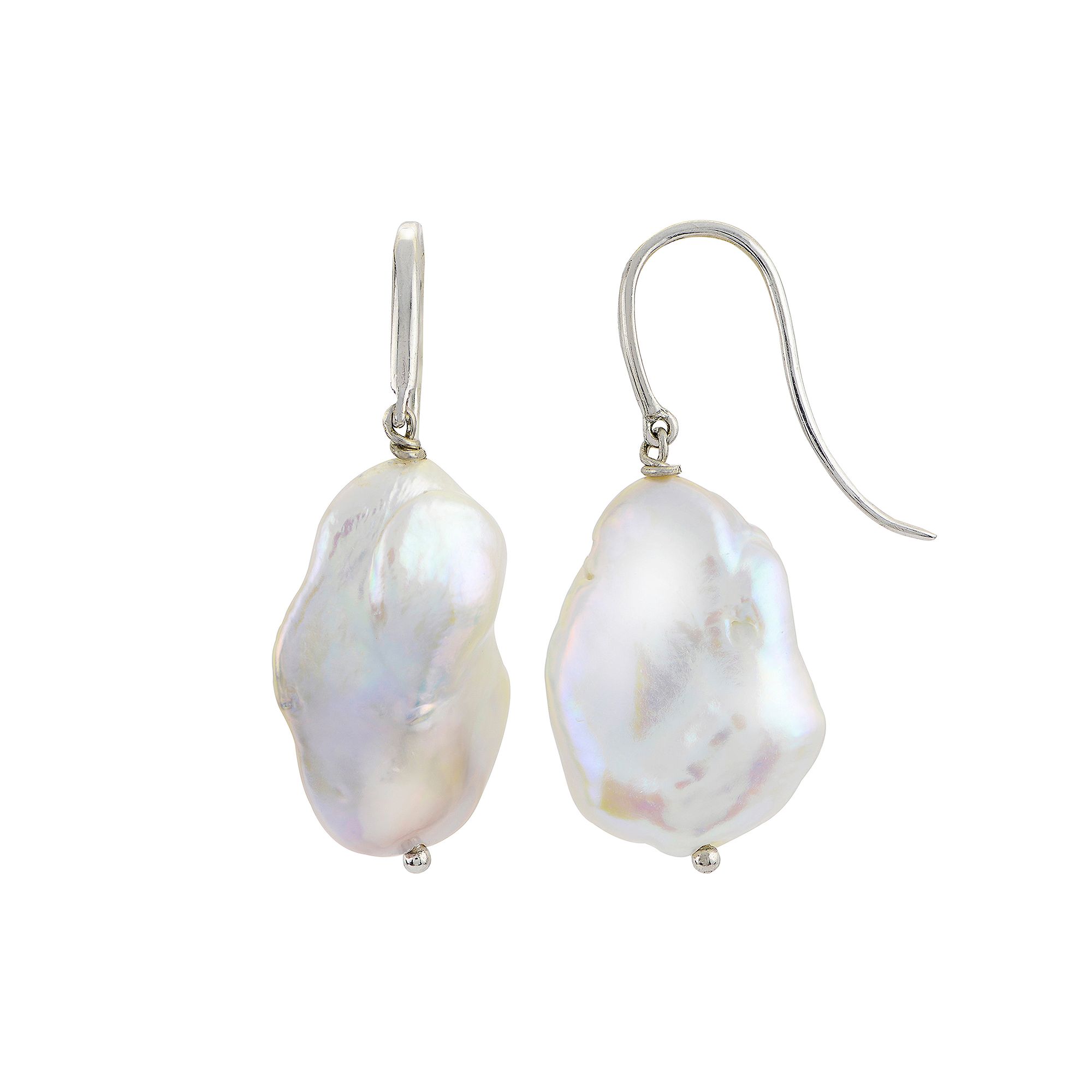 PearLustre by Imperial Sterling Silver Keshi Freshwater Cultured Pearl Drop