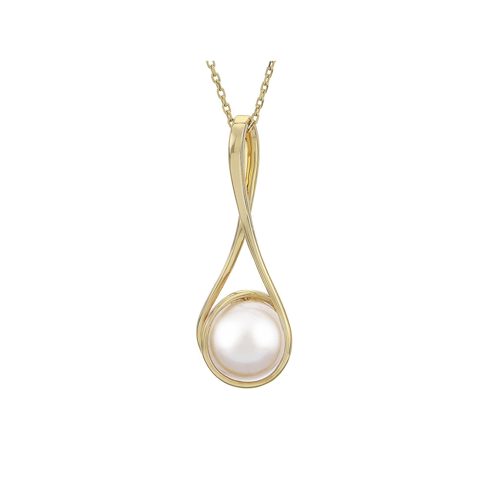 PearLustre by Imperial 14k Gold Wrapped Freshwater Cultured Pearl Pendant 