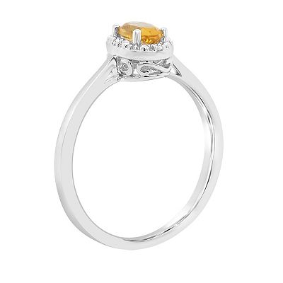 55Carat Genuine Citrine Sterling Silver Ring For Women - Handmade, Sizes 5-12, Customizable