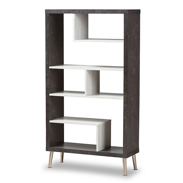 Baxton Studio Modern Two Tone Display Shelf