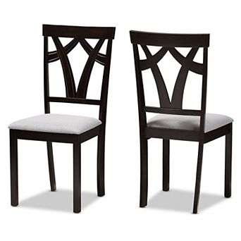 Baxton Studio Modern Gray Dining Chair 2 pc Set