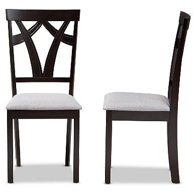Baxton Studio Modern Grey Dining Chair Set
