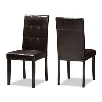 Baxton Studio Modern Dining Chair 2 pc Set
