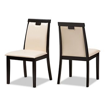 Baxton Studio Beige Modern Dining Chair 2 pc Set