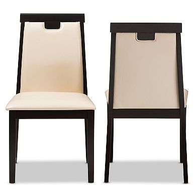 Baxton Studio Beige Modern Dining Chair 2-piece Set