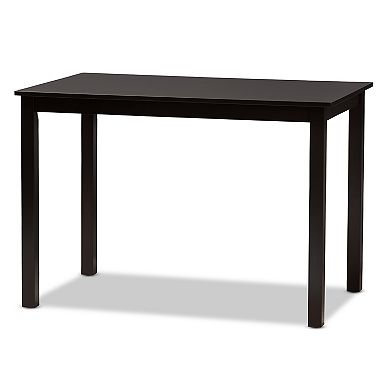 Baxton Studio Modern Gray Upholstered Chair & Table Dining 5-piece Set
