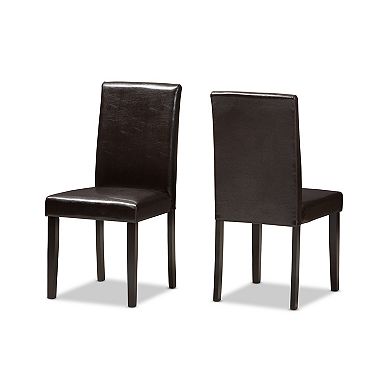 Baxton Studio Modern Espresso 5-Piece Dining Set