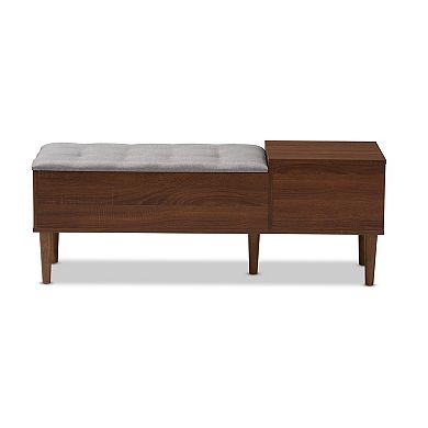 Baxton Studio Mid-Century Storage Bench