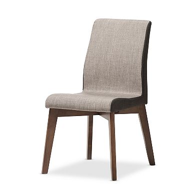 Baxton Studio Mid-Century Beige Chair & Table Dining 5-piece Set