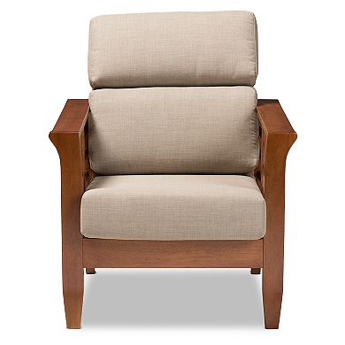 Baxton Studio Modern Beige Lounge Chair