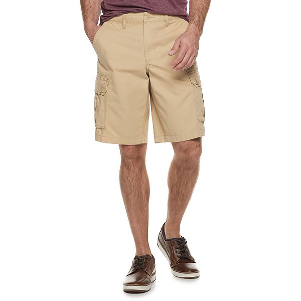 New Sonoma Mens Cargo Shorts Belt Strong Cotton Twill B&T $19.89 Free Shipping 
