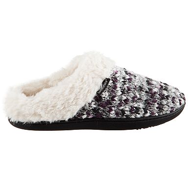 isotoner Amanda Chunky Sweater Knit Hoodback Women's Slippers