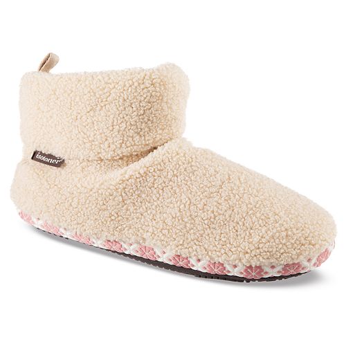isotoner bootie slippers kohl's