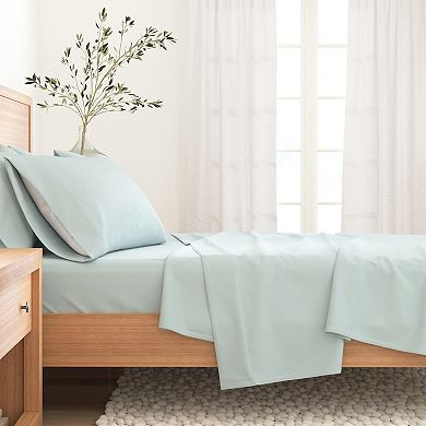 Madelinen® Cotton Solid Luxurious Flannel Sheet Set