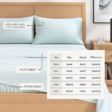 Madelinen® Cotton Solid Luxurious Flannel Sheet Set