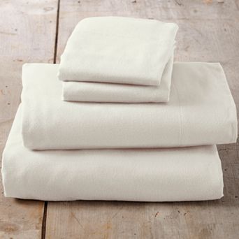 Madelinen® Cotton Solid Luxurious Flannel Sheet Set