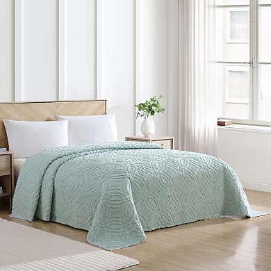 Beatrice Home Fashions Alicia Chenille Wedding Ring Bedspread or Sham