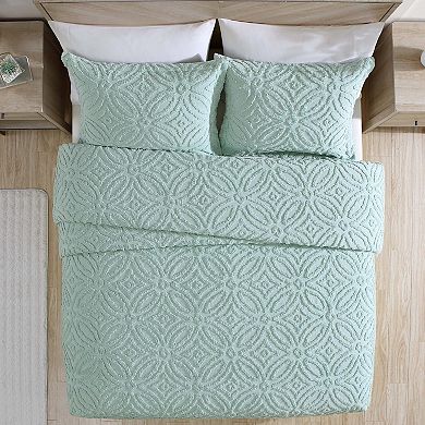 Beatrice Home Fashions Alicia Chenille Wedding Ring Bedspread or Sham