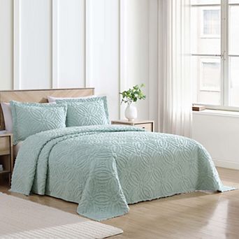 Beatrice Home Fashions Alicia Chenille Wedding Ring Bedspread or Sham