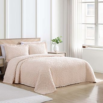 Beatrice Home Fashions Alicia Chenille Wedding Ring Bedspread or Sham