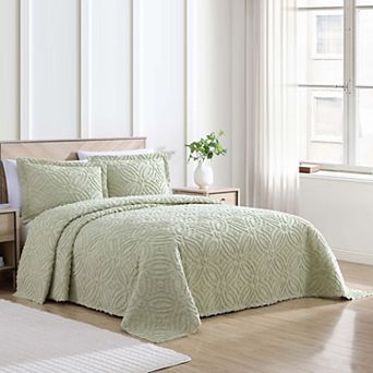 Beatrice Home Fashions Alicia Chenille Wedding Ring Bedspread or Sham