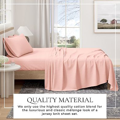 Madelinen® Heathered Jersey Knit Sheet Set
