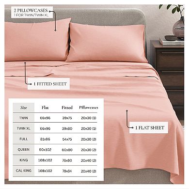 Madelinen® Heathered Jersey Knit Sheet Set