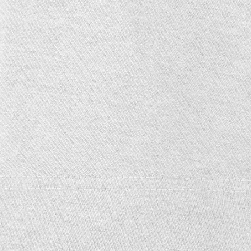 Great Bay Home Heathered Jersey Knit Sheet Set, White, CKING SET