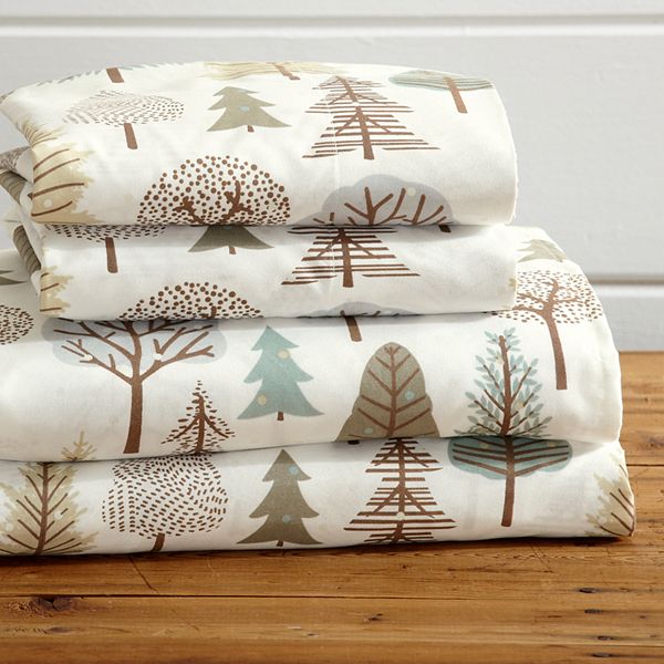 Madelinen® Mountain Printed Microfiber Sheet Set - Forest Trees (KING SET)