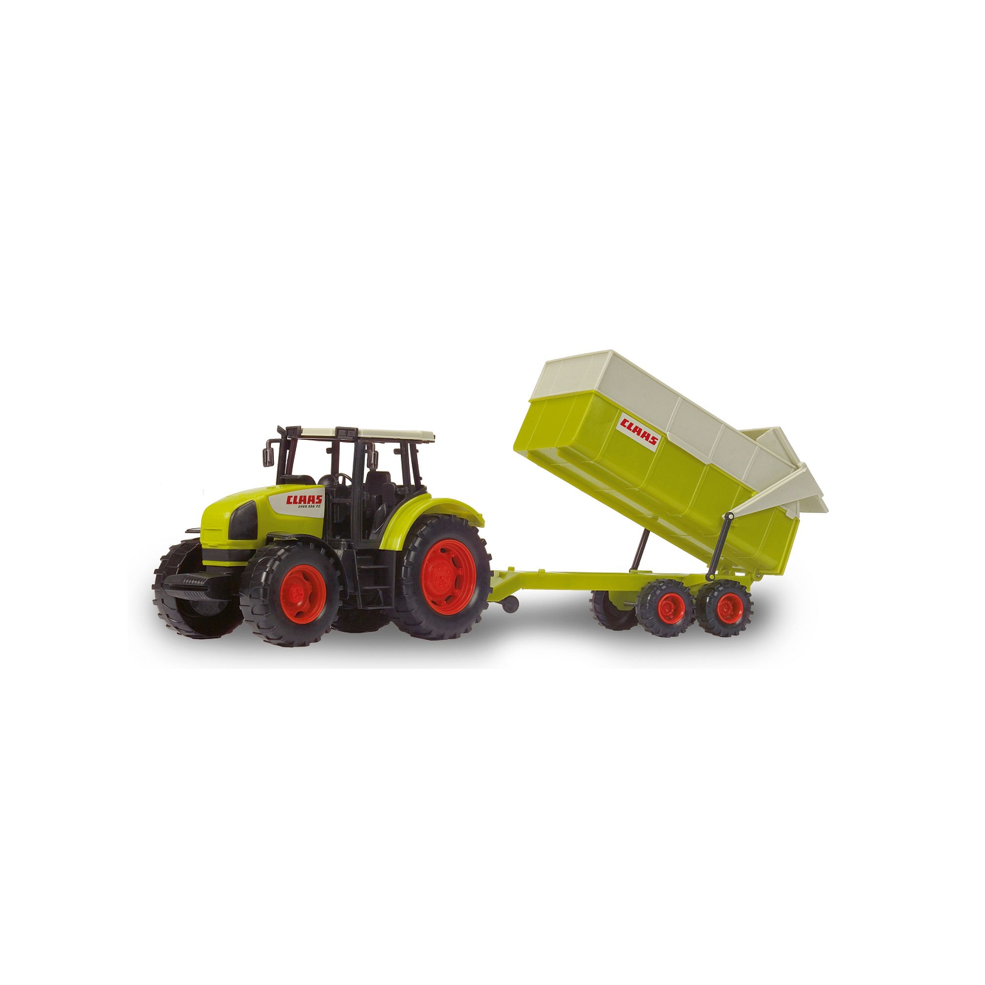 Dickie Toys Toy Claas Tractor & Trailer, Green