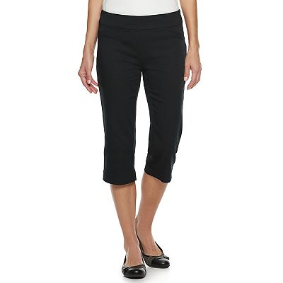 Women s Croft Barrow Effortless Stretch Pull On Capri Pants