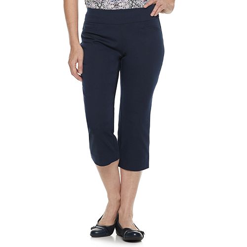 women's pull on stretch capris