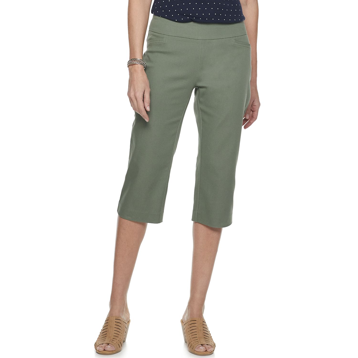 women's stretch capri pants