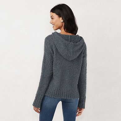 Women's LC Lauren Conrad Eyelash Hooded Sweater