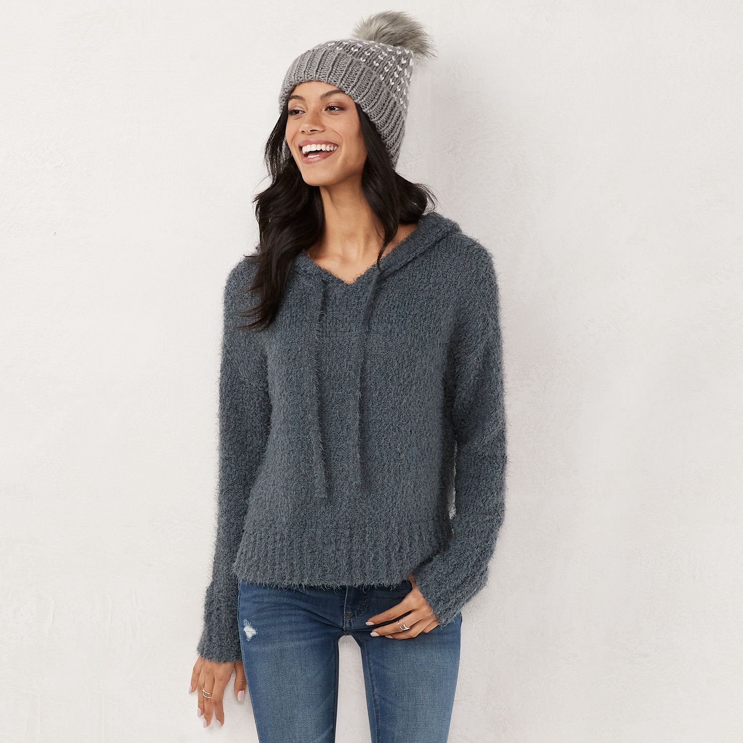 kohls hooded sweater